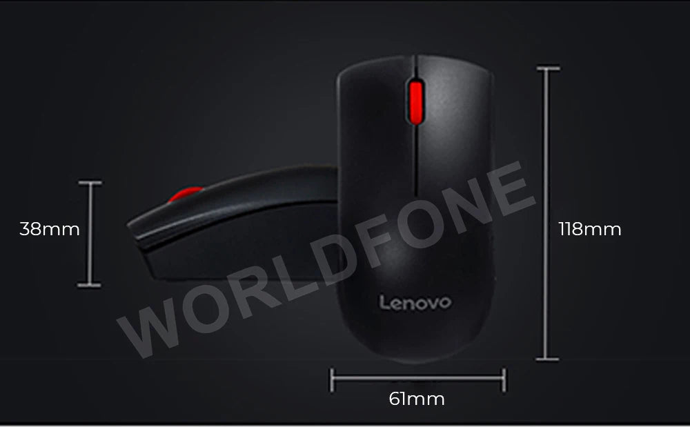 Lenovo M120Pro Wireless Mouse Ergonomic Sensor USB Receiving Gaming Office Mouse 1000PDI MacBook Laptop Universal Accessories