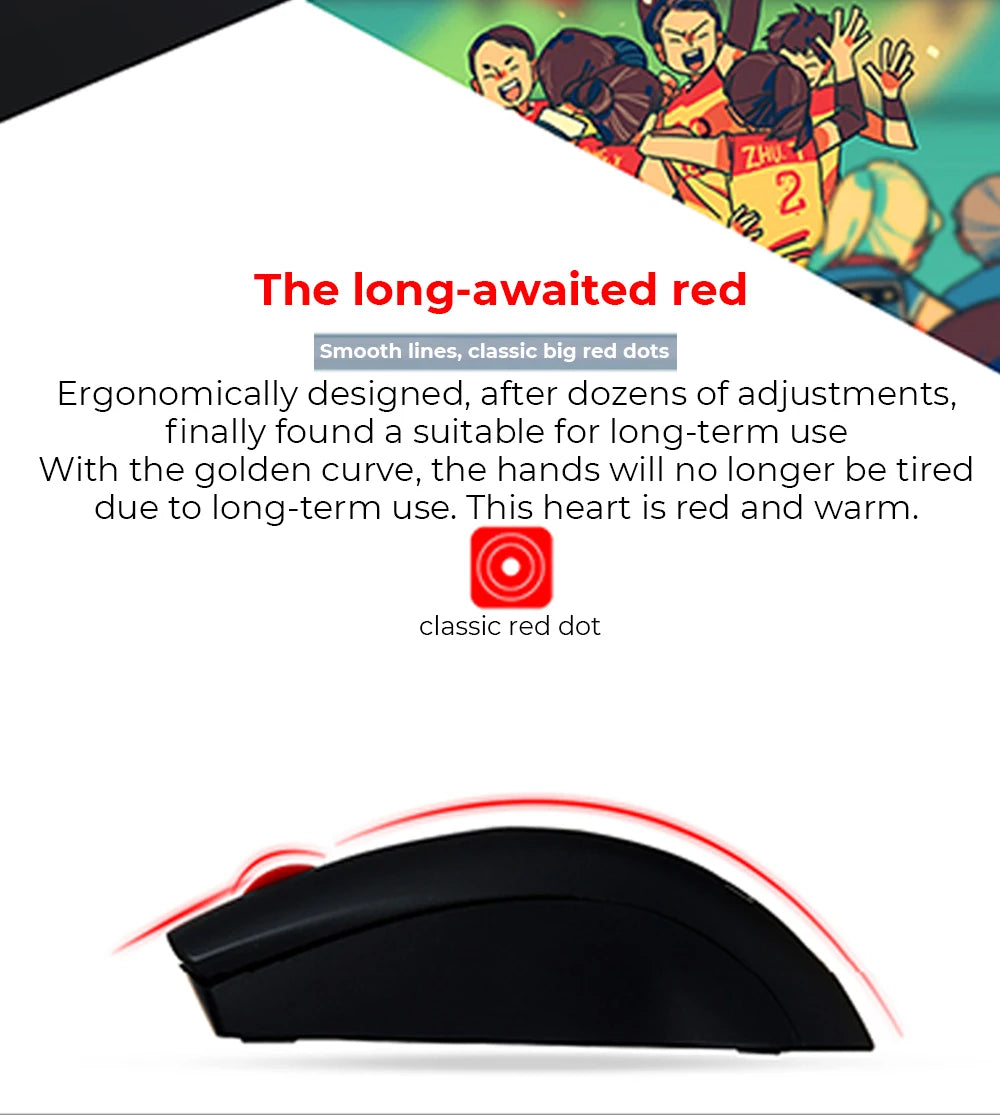 Lenovo M120Pro Wireless Mouse Ergonomic Sensor USB Receiving Gaming Office Mouse 1000PDI MacBook Laptop Universal Accessories