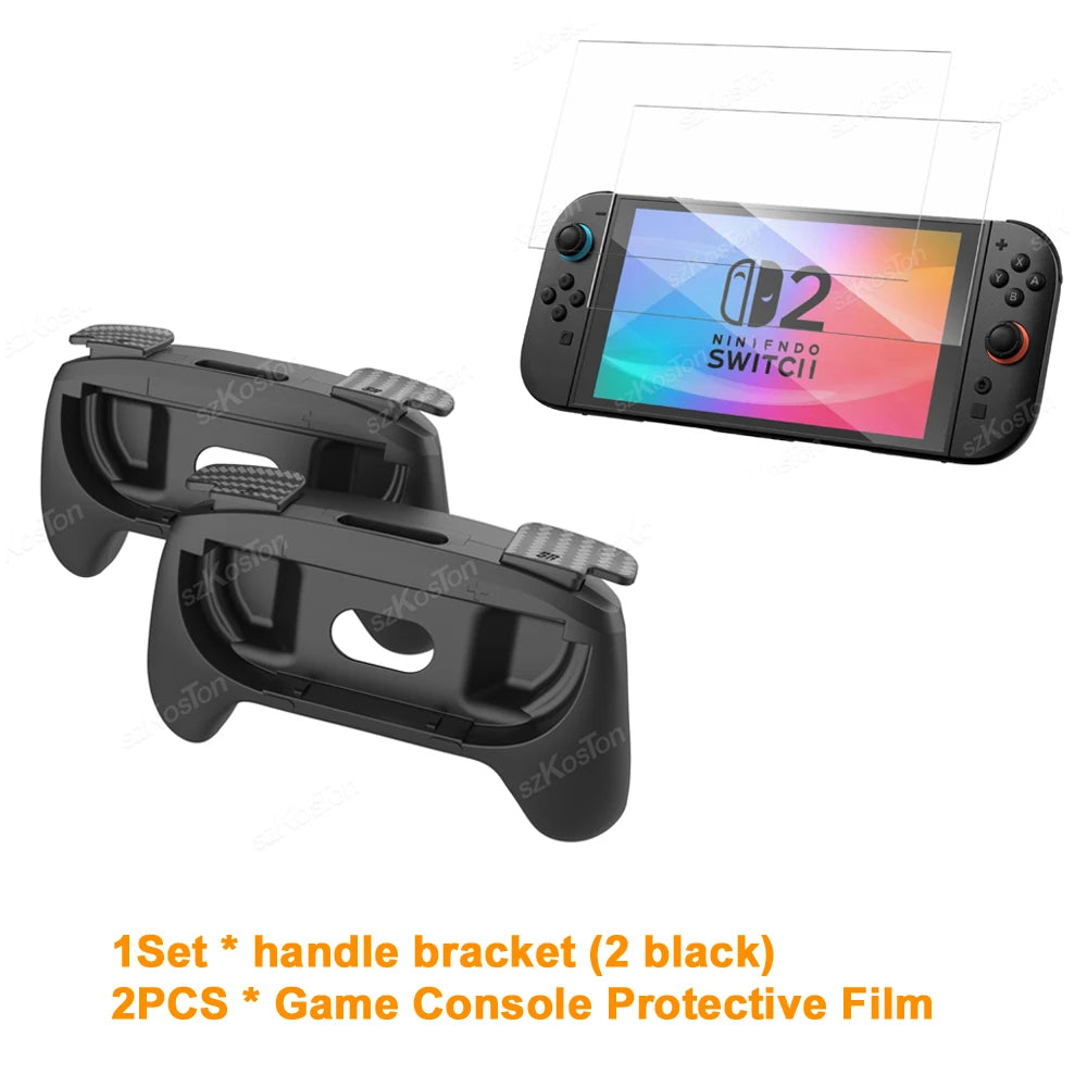 2Pack/Set Ergonomic Handle Adapter for Nintendo Switch 2 Joy-Con Left Right Gamepad for Switch2 Controller Gaming Accessories