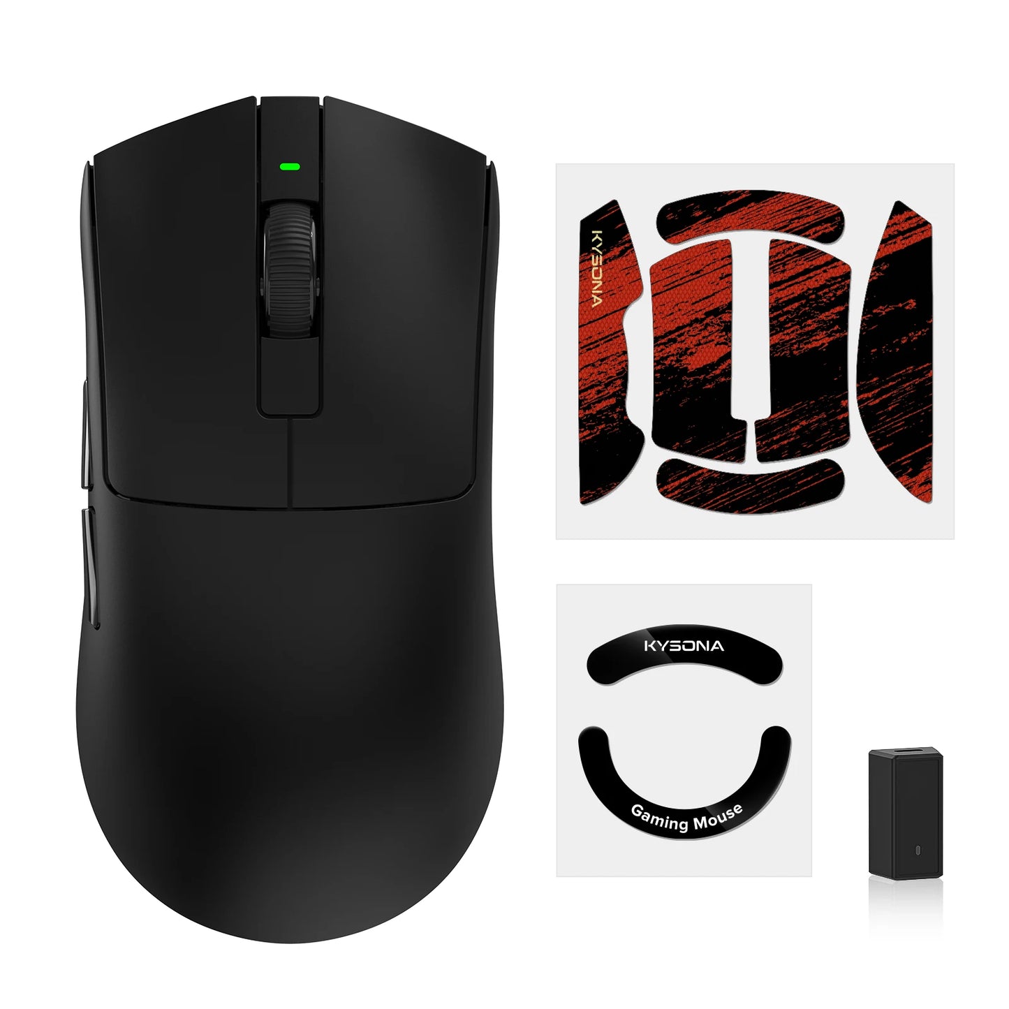 KYSONA Jupiter Wireless Gaming Mouse Bluetooth Mice PAW3950 Sensor 30000DPI 8khz Lightweight 46g For Big Hands PC Laptop Gamer