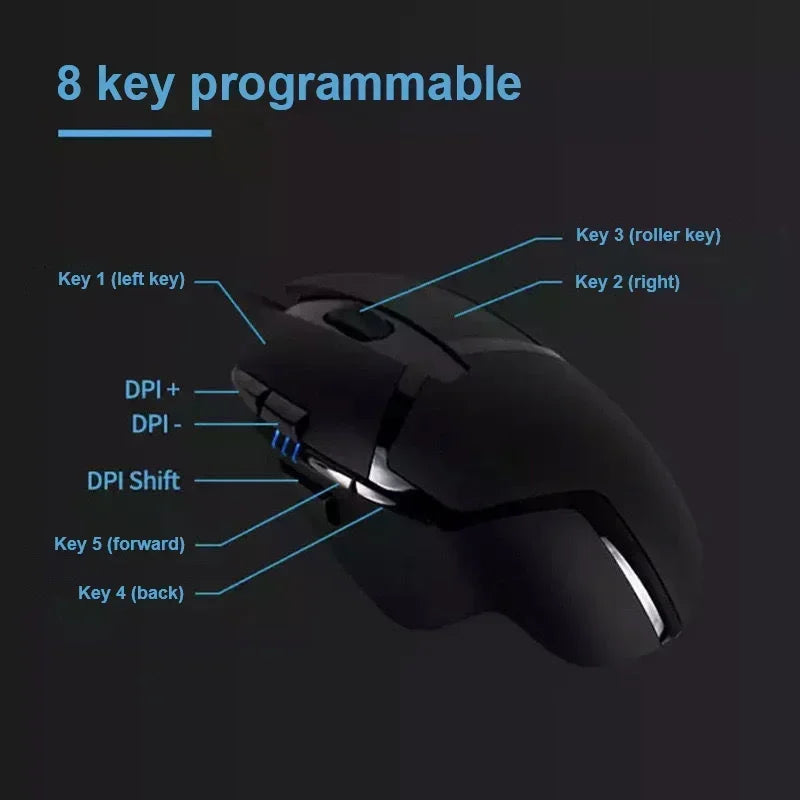 Logitech G402 Wired E-sports Mouse Professional New Lightweight Gaming Computer Peripherals Csgo Redragon Logitech Mouse Gamer