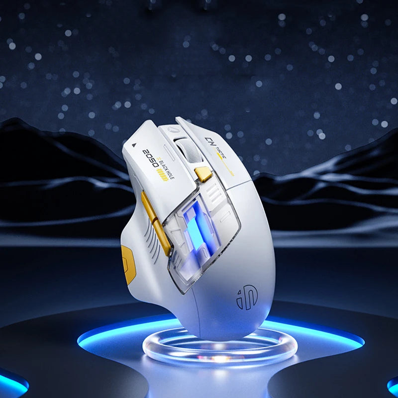 Inphic A9 Explorer Wireless Gaming Mouse 500mA Battery Level Display Rechargeable Silent Bluetooth Office Mouse For PC Laptop