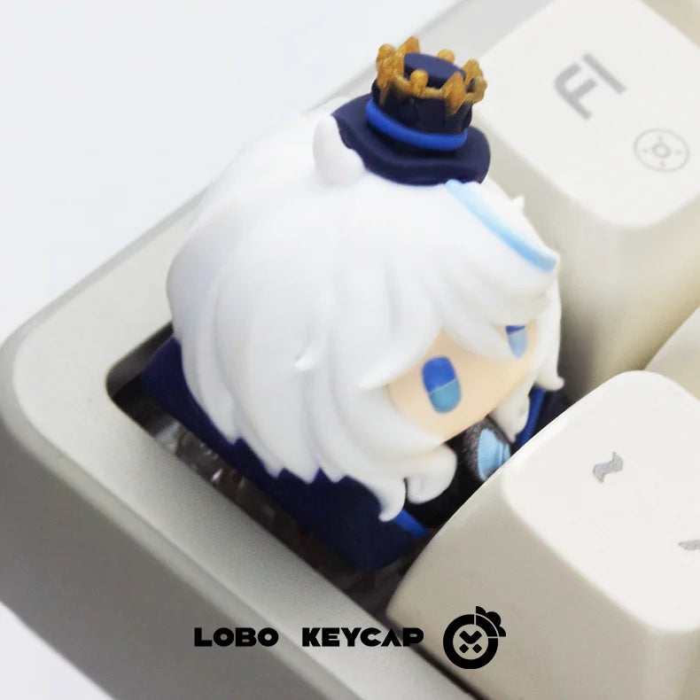 LOBO Genshin Impact Keycaps Hand-made Resin Keycap Mechanical Keyboard Keycaps Cute Customized Gaming Accessories Gifts