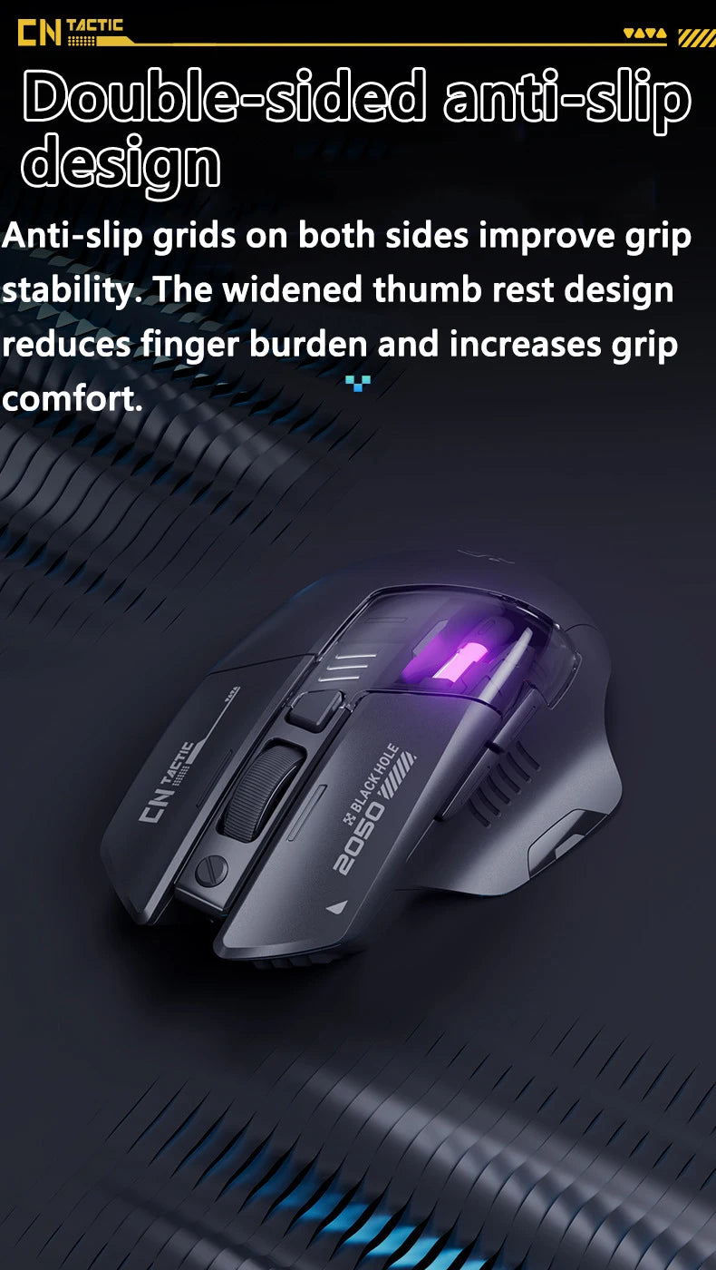 Inphic A9 Explorer Wireless Gaming Mouse 500mA Battery Level Display Rechargeable Silent Bluetooth Office Mouse For PC Laptop
