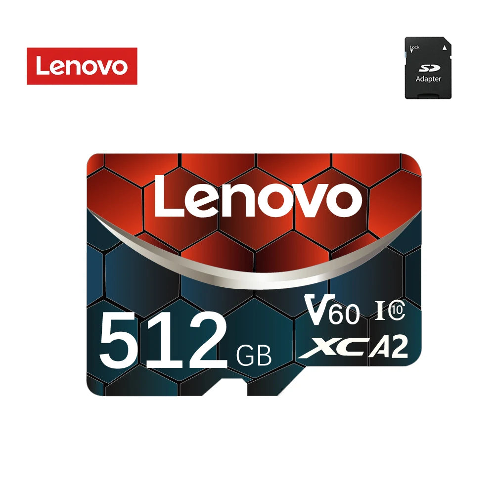 Lenovo 2TB 128GB 512GB Micro SDXC Micro TF SD SD Card A2 U3 160MB/s App Speed Samsung Galaxy Gaming Phone Free Shipping Adapter