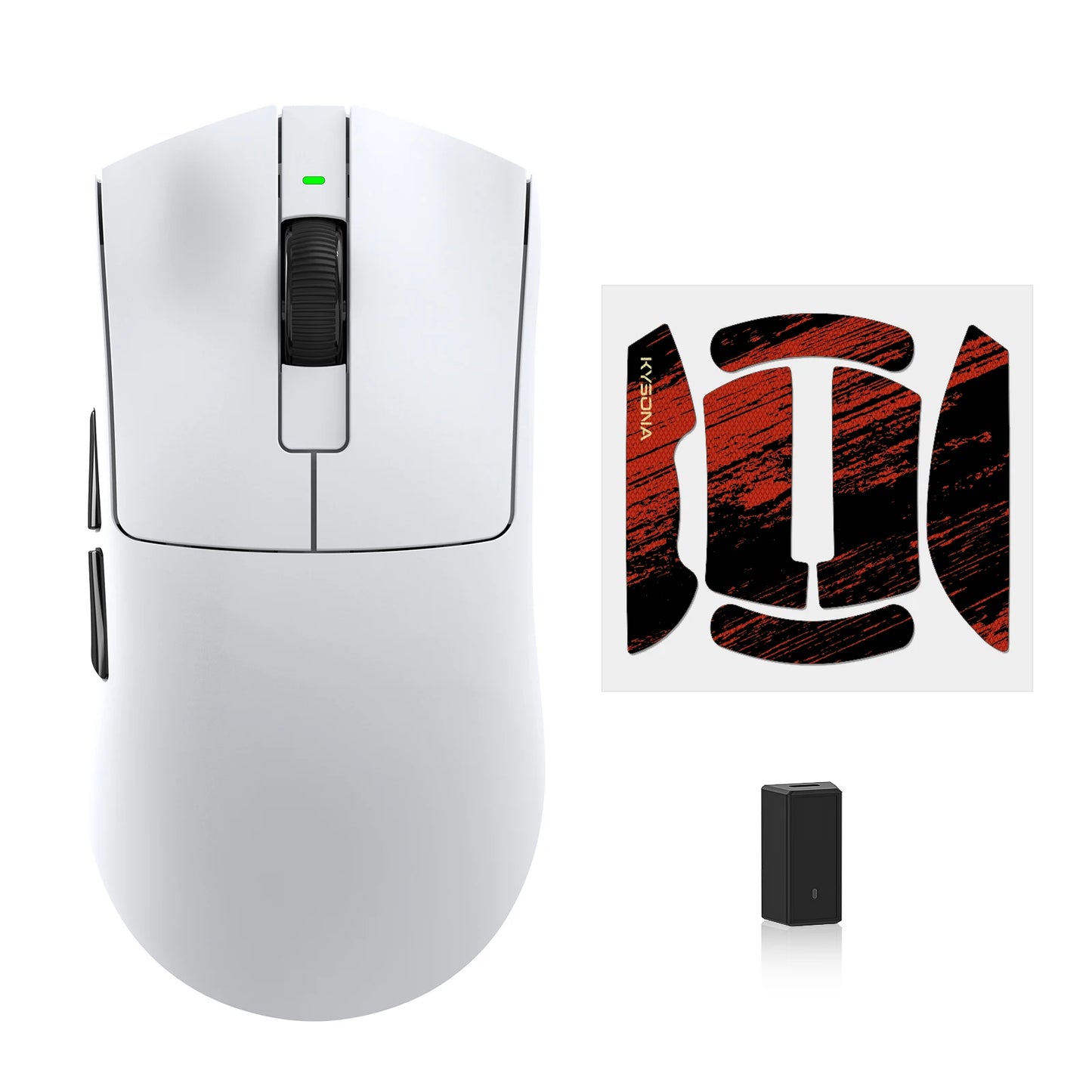 KYSONA Jupiter Wireless Gaming Mouse Bluetooth Mice PAW3950 Sensor 30000DPI 8khz Lightweight 46g For Big Hands PC Laptop Gamer