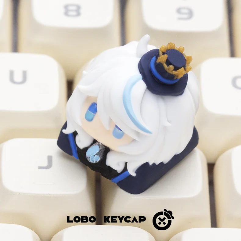 LOBO Genshin Impact Keycaps Hand-made Resin Keycap Mechanical Keyboard Keycaps Cute Customized Gaming Accessories Gifts