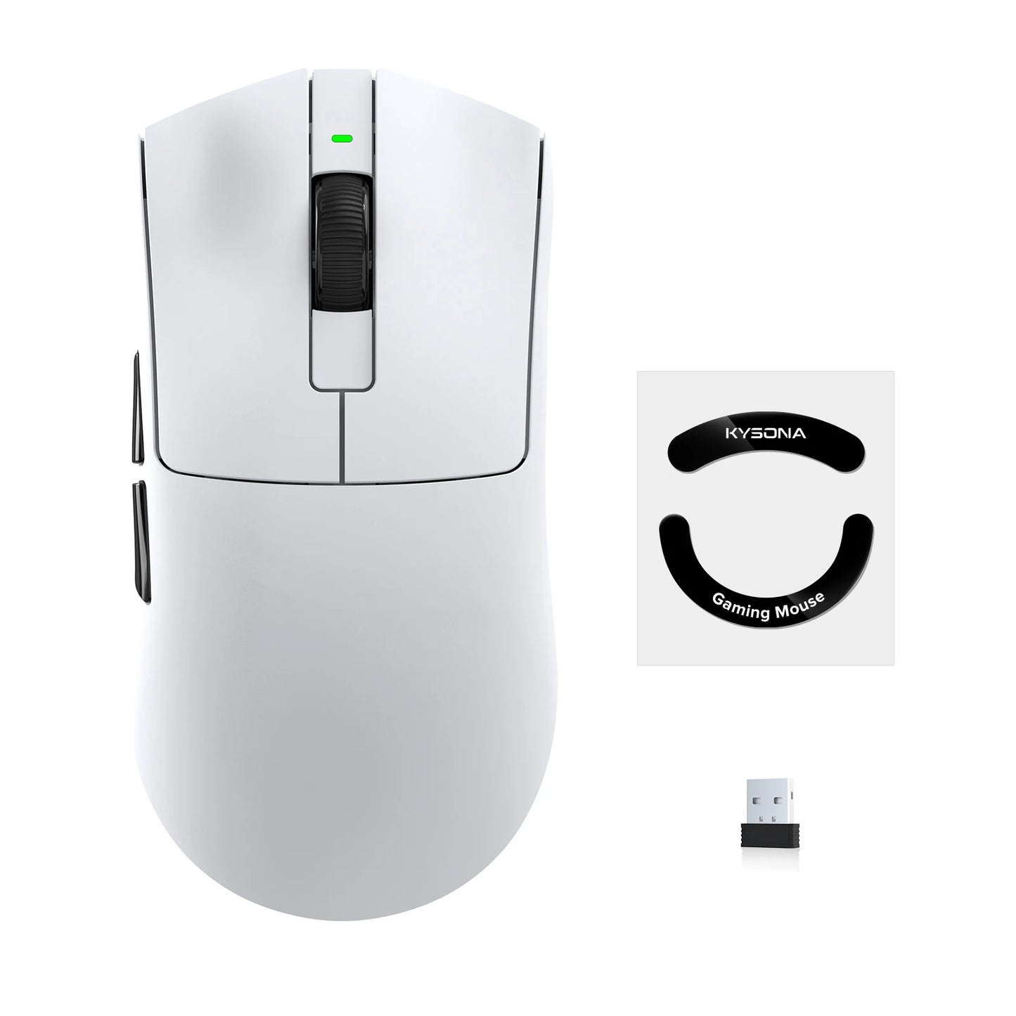 KYSONA Jupiter Wireless Gaming Mouse Bluetooth Mice PAW3950 Sensor 30000DPI 8khz Lightweight 46g For Big Hands PC Laptop Gamer