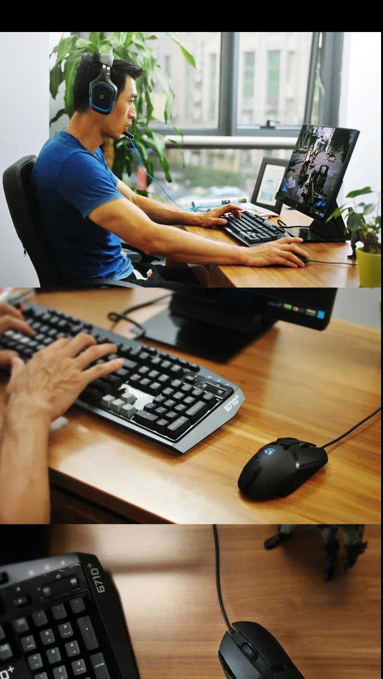 Logitech G402 Wired E-sports Mouse Professional New Lightweight Gaming Computer Peripherals Csgo Redragon Logitech Mouse Gamer