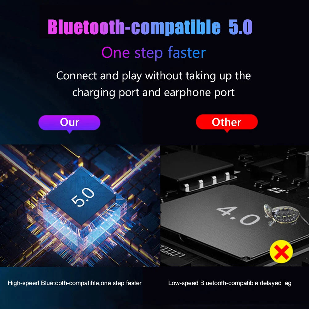 M1 Pro Keyboard Mouse Converter Portable Mobile Game Keyboard and Mouse Adapter BT5.0 Support for Tablet/Laptop/Mobile