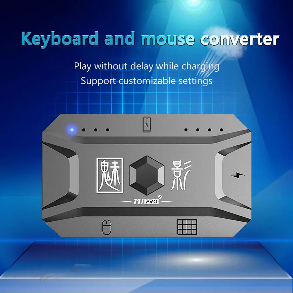 M1 Pro Keyboard Mouse Converter Portable Mobile Game Keyboard and Mouse Adapter BT5.0 Support for Tablet/Laptop/Mobile