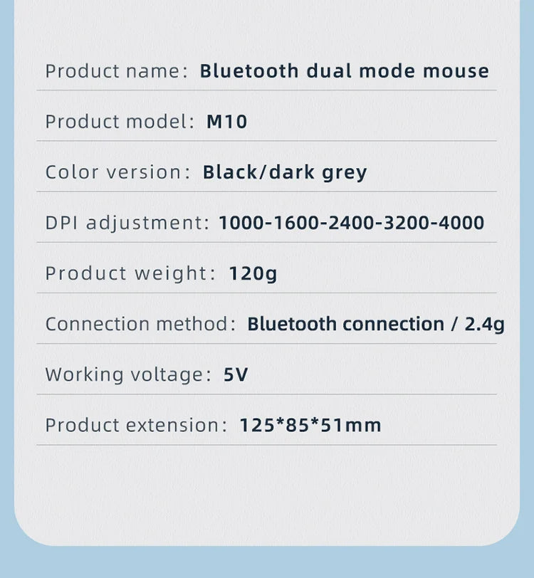 JOMAA 2.4G Wireless Bluetooth Mouse Rechargeable LED RGB Gaming Mouse for Computer Gamer Office 4000DPI
