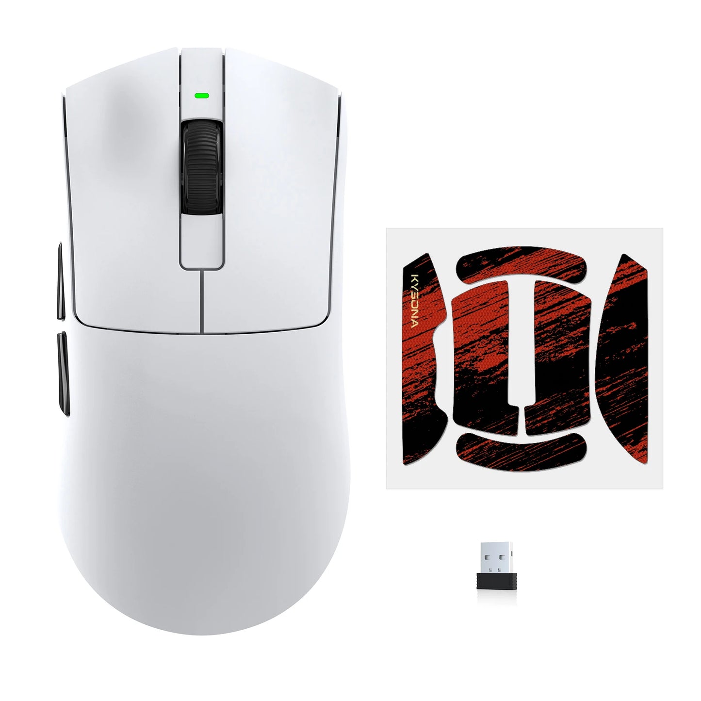 KYSONA Jupiter Wireless Gaming Mouse Bluetooth Mice PAW3950 Sensor 30000DPI 8khz Lightweight 46g For Big Hands PC Laptop Gamer