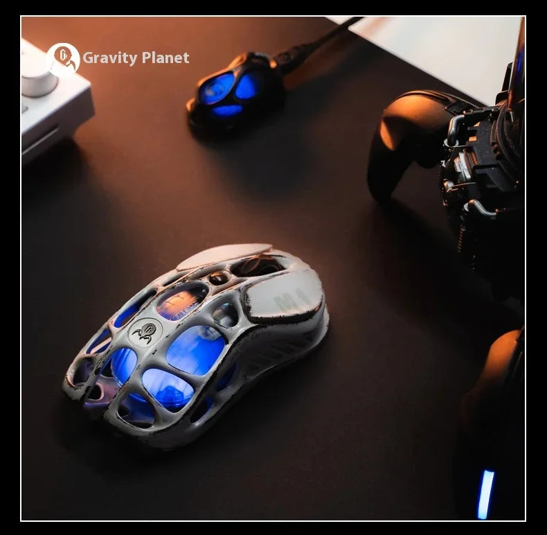 Gravastar M1 Gamer Mouse Magnesium Alloy Wireless Bluetooth Mouse Gravastar M2 With 4K receiver RGB Low Latency Gaming Mice
