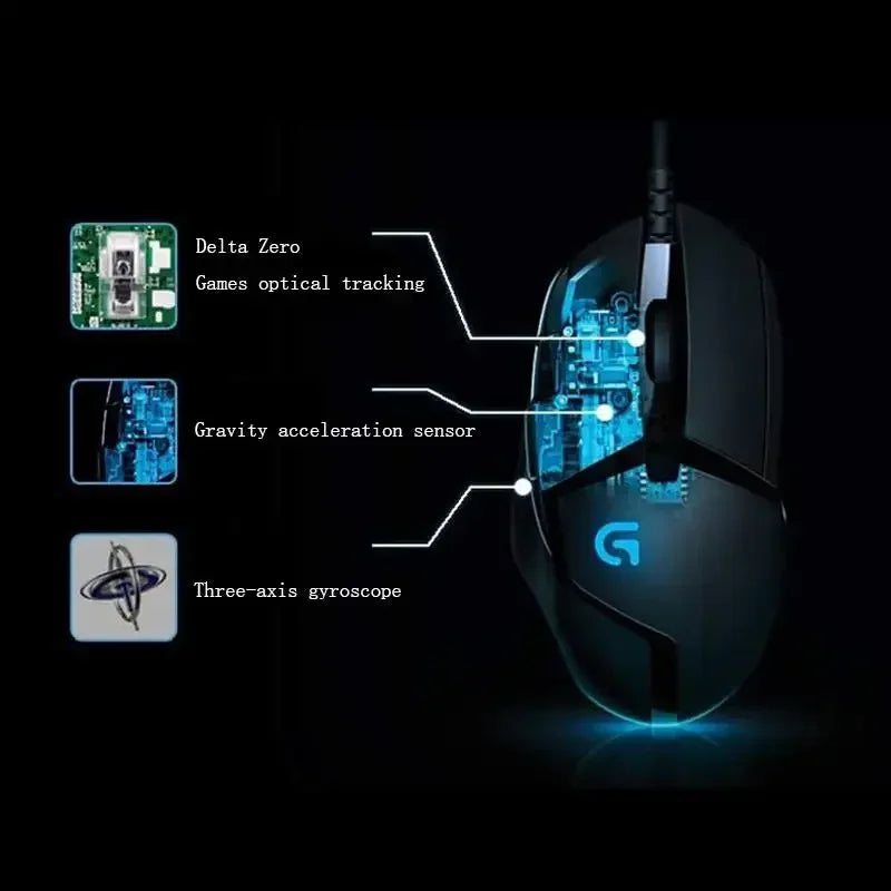 Logitech G402 Wired E-sports Mouse Professional New Lightweight Gaming Computer Peripherals Csgo Redragon Logitech Mouse Gamer