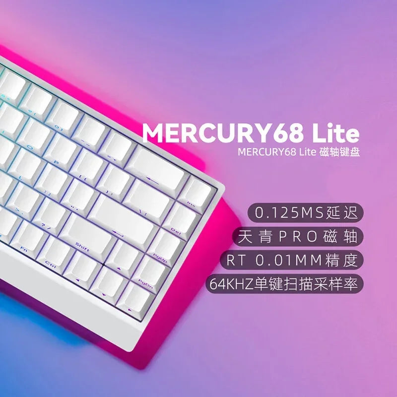 IROK Carotmas Mercury68 Magnetic Switch Gaming Keyboards RT0.004mm 68keys 8K Low Delay Custom Wired Mechanical Keyboard PC Gifts