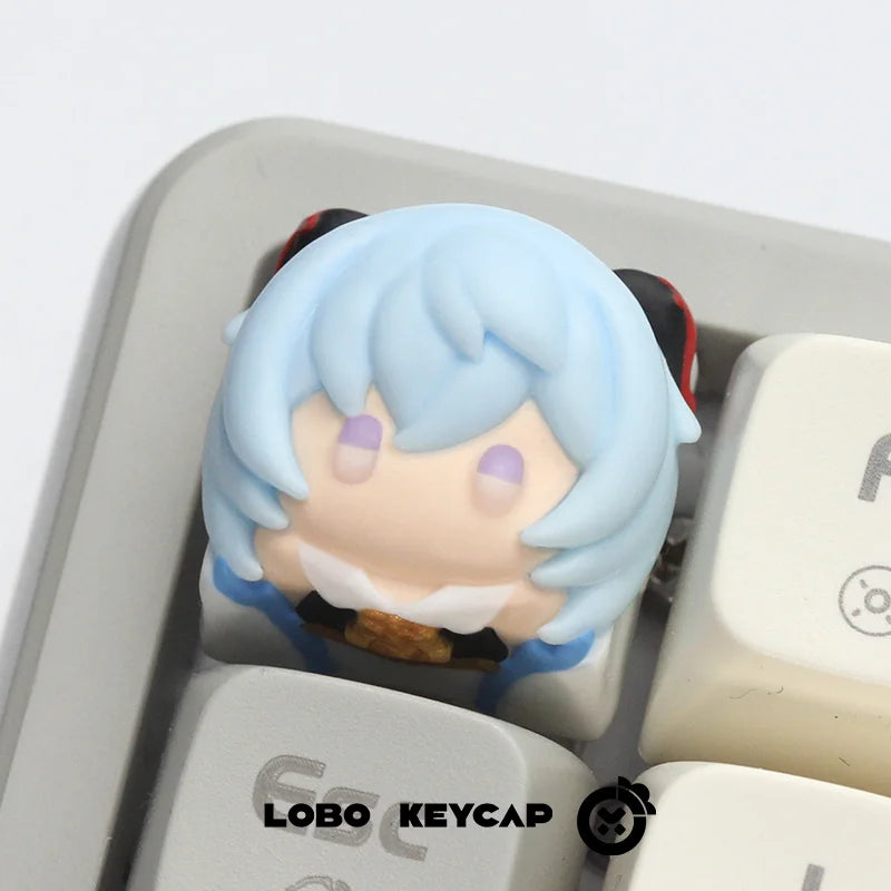 LOBO Genshin Impact Keycaps Hand-made Resin Keycap Mechanical Keyboard Keycaps Cute Customized Gaming Accessories Gifts