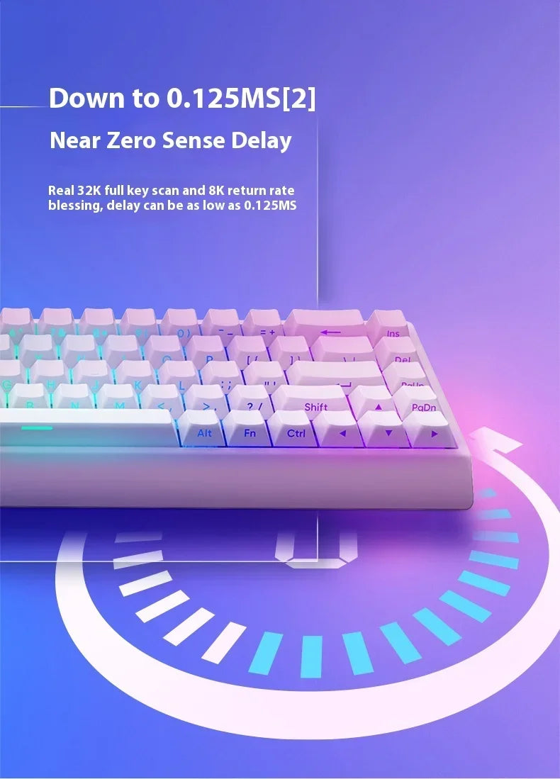 IROK Carotmas Mercury68 Magnetic Switch Gaming Keyboards RT0.004mm 68keys 8K Low Delay Custom Wired Mechanical Keyboard PC Gifts