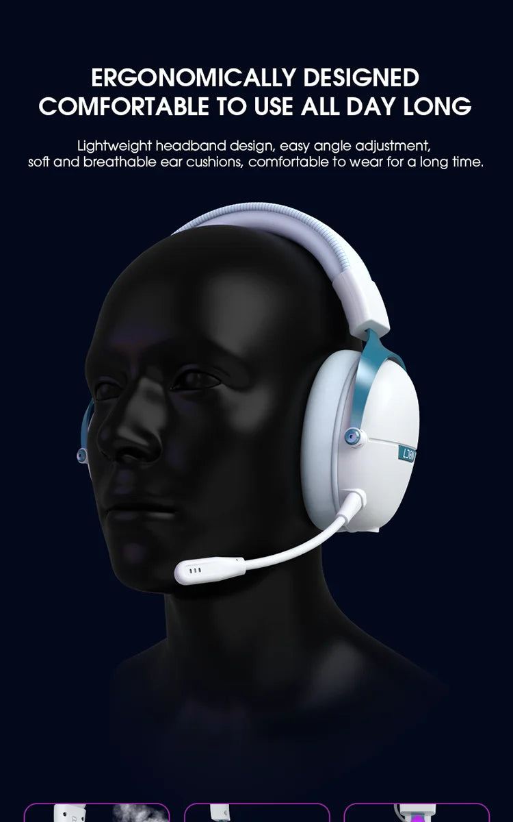 LDON F04 Pro Wireless Bluetooth Headphones Music Gaming Earphones Bluetooth Wireless Noise Cancelling Mic headset