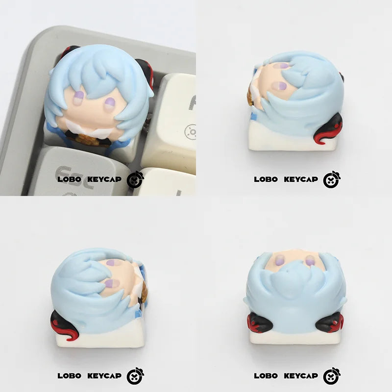 LOBO Genshin Impact Keycaps Hand-made Resin Keycap Mechanical Keyboard Keycaps Cute Customized Gaming Accessories Gifts