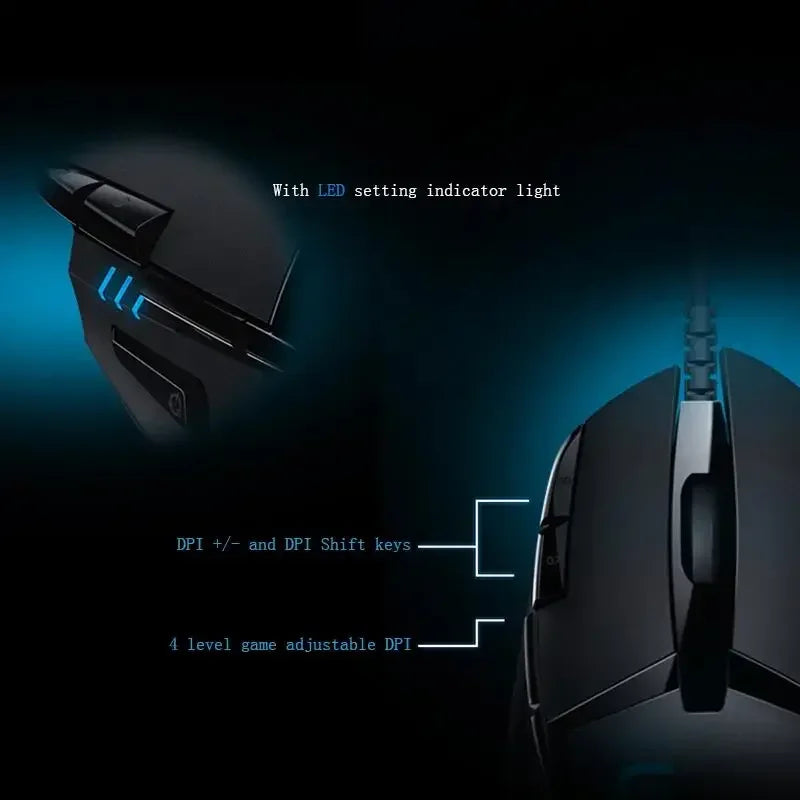 Logitech G402 Wired E-sports Mouse Professional New Lightweight Gaming Computer Peripherals Csgo Redragon Logitech Mouse Gamer