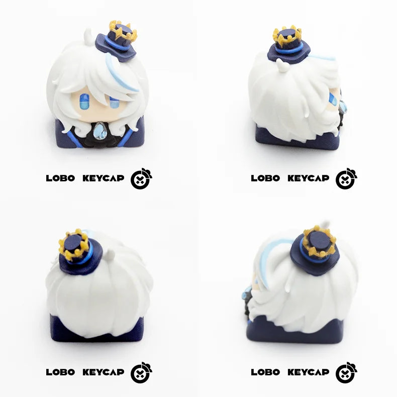LOBO Genshin Impact Keycaps Hand-made Resin Keycap Mechanical Keyboard Keycaps Cute Customized Gaming Accessories Gifts