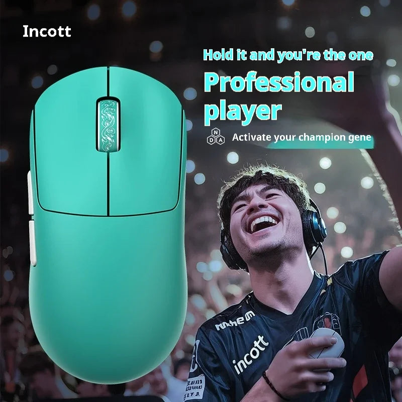 Incott G23 V2 Gaming Mouse 47g Lightweight PAW3395 Wireless 3-mode 8000Hz Polling Rate Ultra Low Latency E-sports Custom Mice