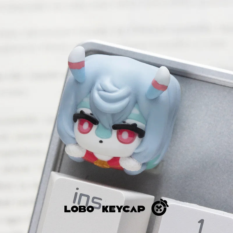 LOBO Genshin Impact Keycaps Hand-made Resin Keycap Mechanical Keyboard Keycaps Cute Customized Gaming Accessories Gifts
