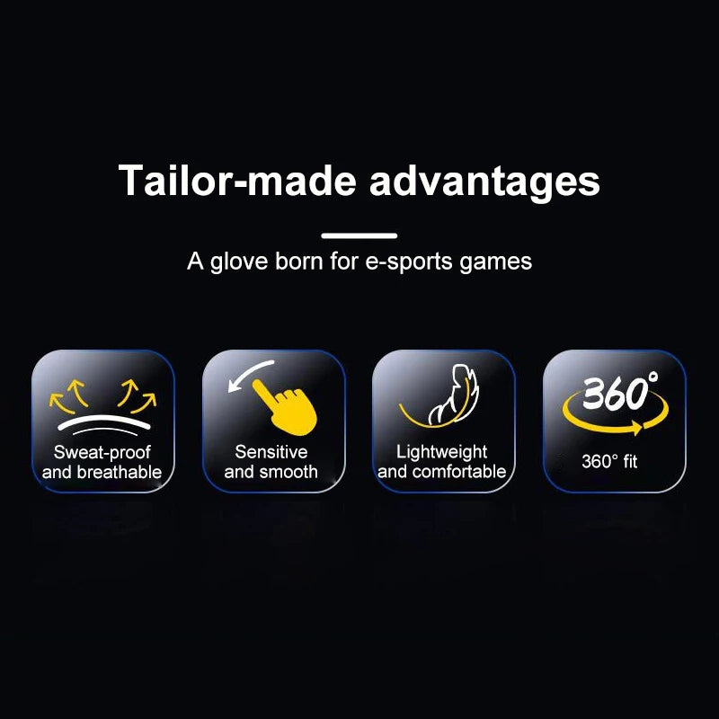 Gaming Glove Nylon Sensitive Anti-slip Gamer Finger Cover For Mobile Games PUBG Touch Screen Game Accessories