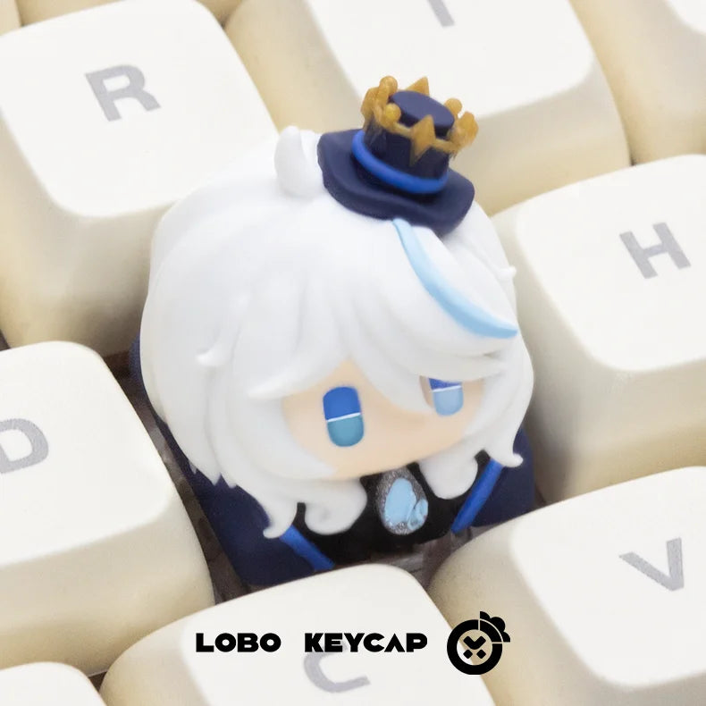 LOBO Genshin Impact Keycaps Hand-made Resin Keycap Mechanical Keyboard Keycaps Cute Customized Gaming Accessories Gifts