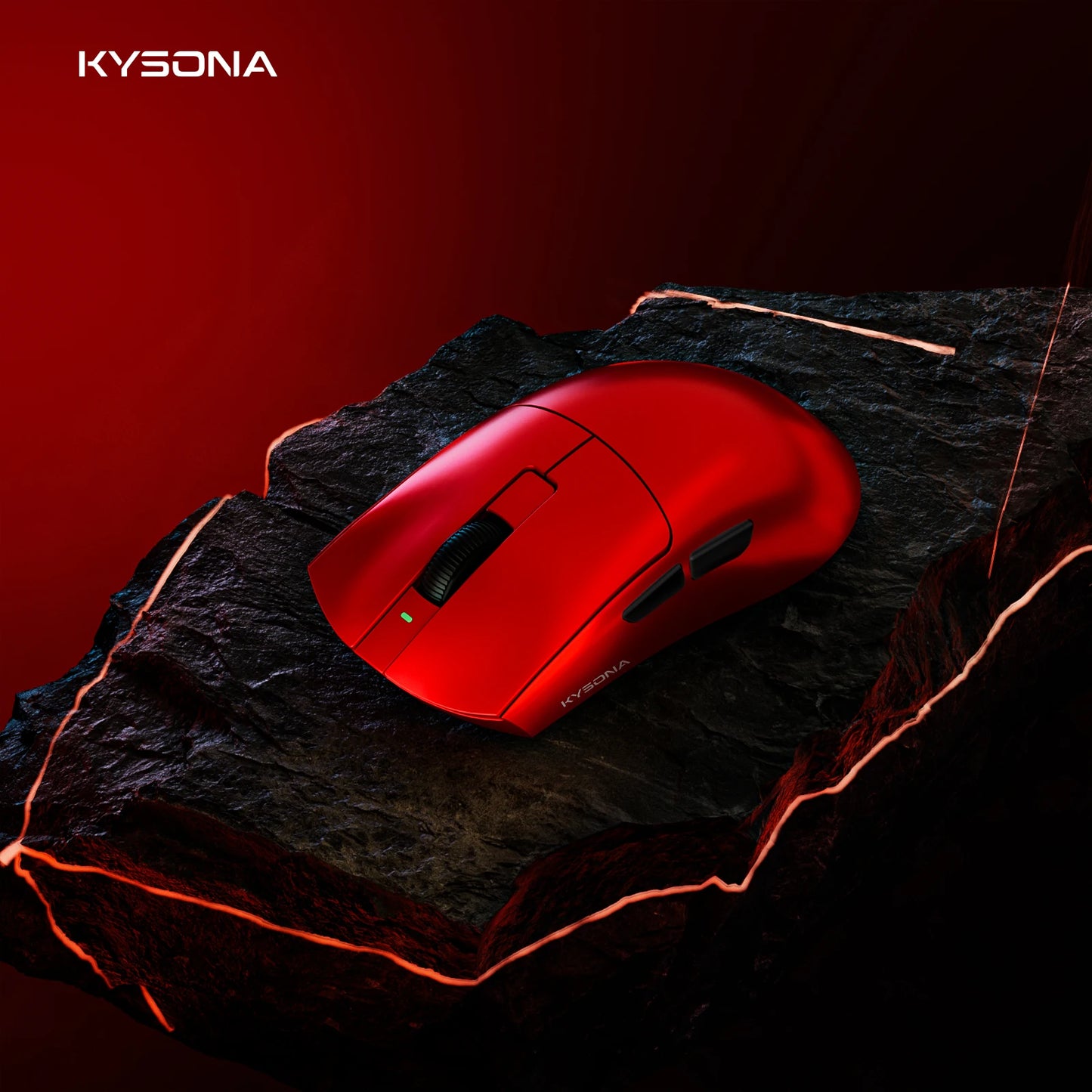 KYSONA Jupiter Wireless Gaming Mouse Bluetooth Mice PAW3950 Sensor 30000DPI 8khz Lightweight 46g For Big Hands PC Laptop Gamer