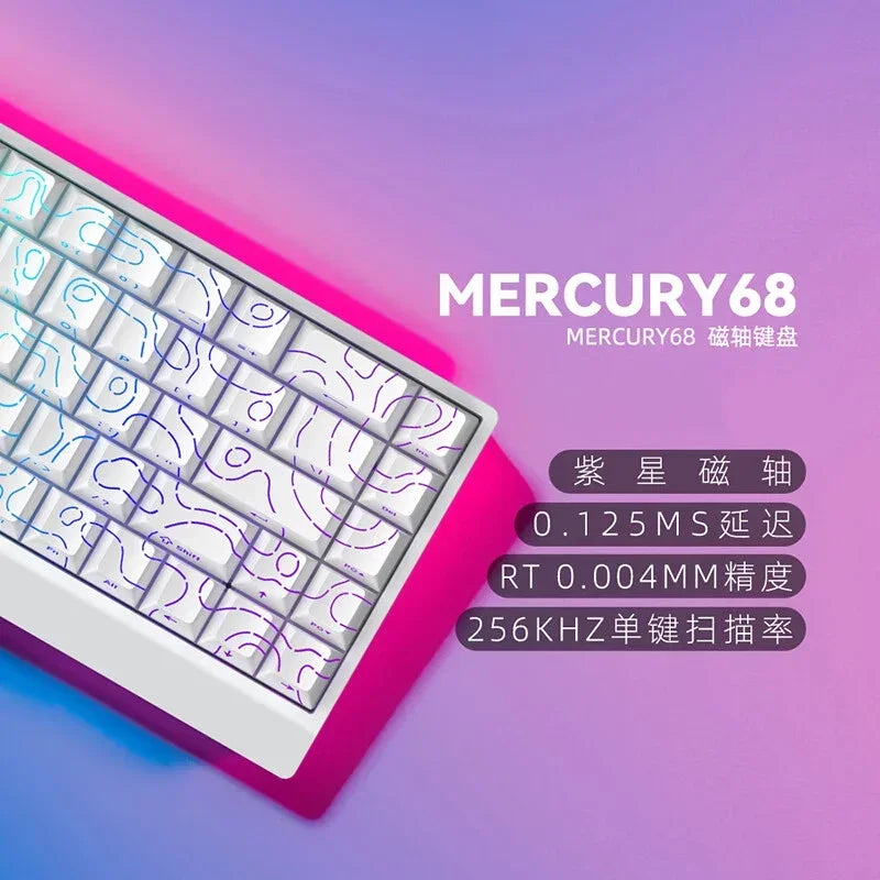 IROK Carotmas Mercury68 Magnetic Switch Gaming Keyboards RT0.004mm 68keys 8K Low Delay Custom Wired Mechanical Keyboard PC Gifts