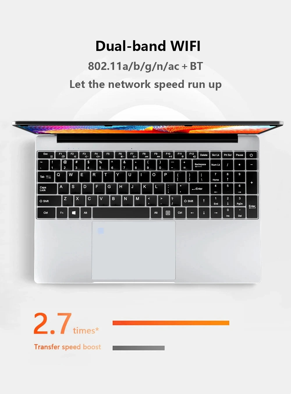 15.6" Intel Core i7 8500Y Laptop Computer PC Windows 11 Pro 16GB DDR4 1TB SSD i7 Laptops Office Fingerprint Unlock Notebook PC
