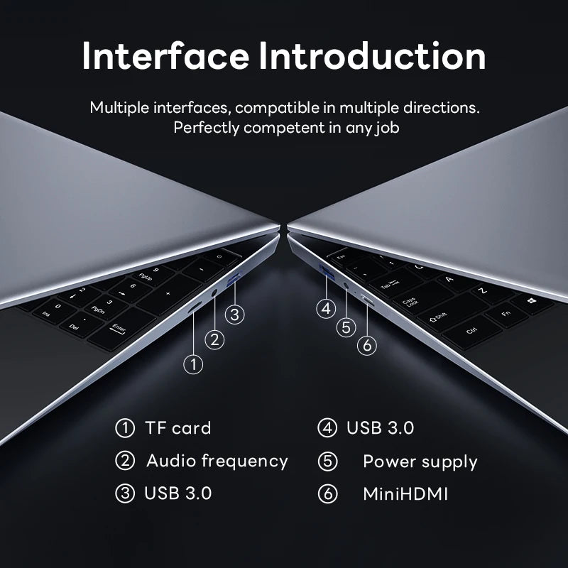 14.1'' Laptop Computer Windows 11 Intel Core i9 8950HK 16GB DDR4 1TB 2TB SSD Laptops Office Study Gaming Notebook PC Computer
