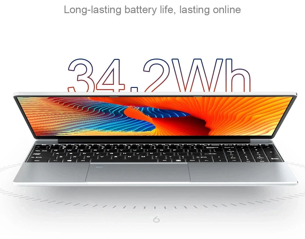 15.6" Intel Core i7 8500Y Laptop Computer PC Windows 11 Pro 16GB DDR4 1TB SSD i7 Laptops Office Fingerprint Unlock Notebook PC
