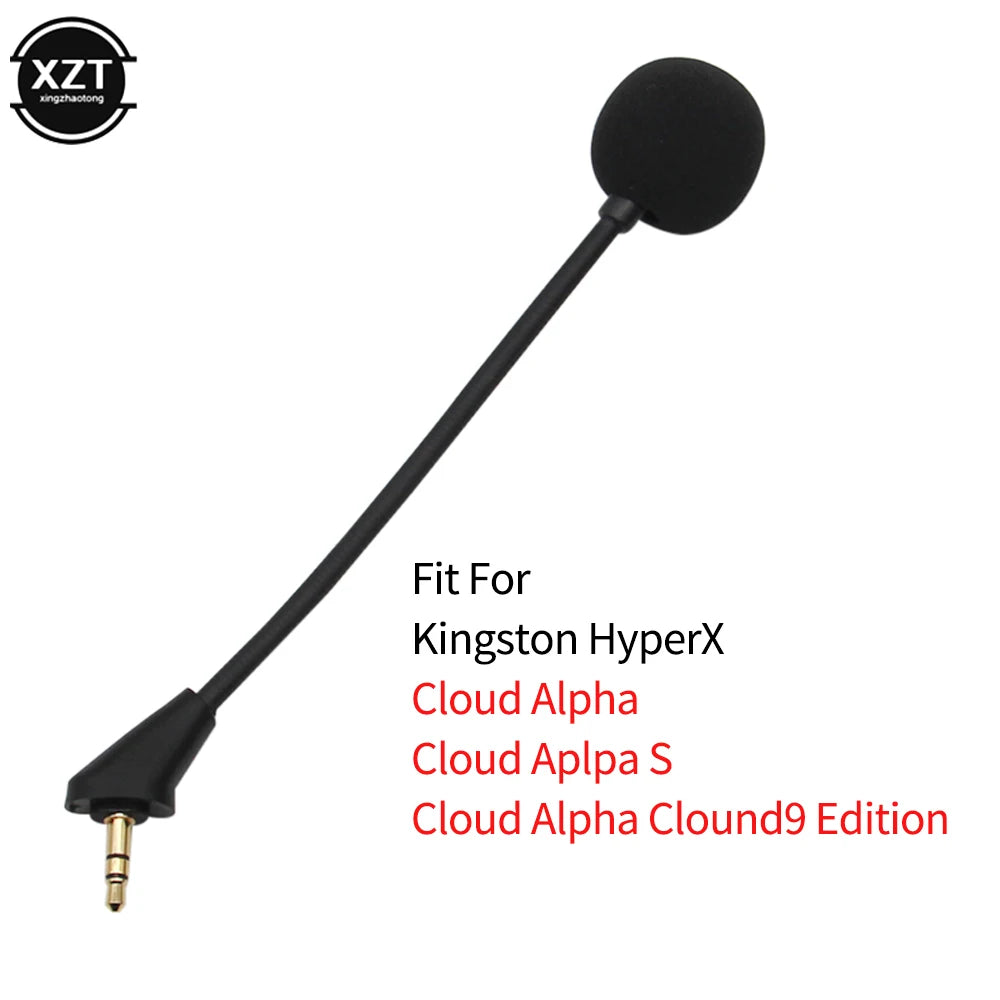 3.5mm Headphone Microphone for Kingston HYPERX Cloud Alpha Revolver S Cloud 2 II Core Accessories gaming Headsets mic microphone