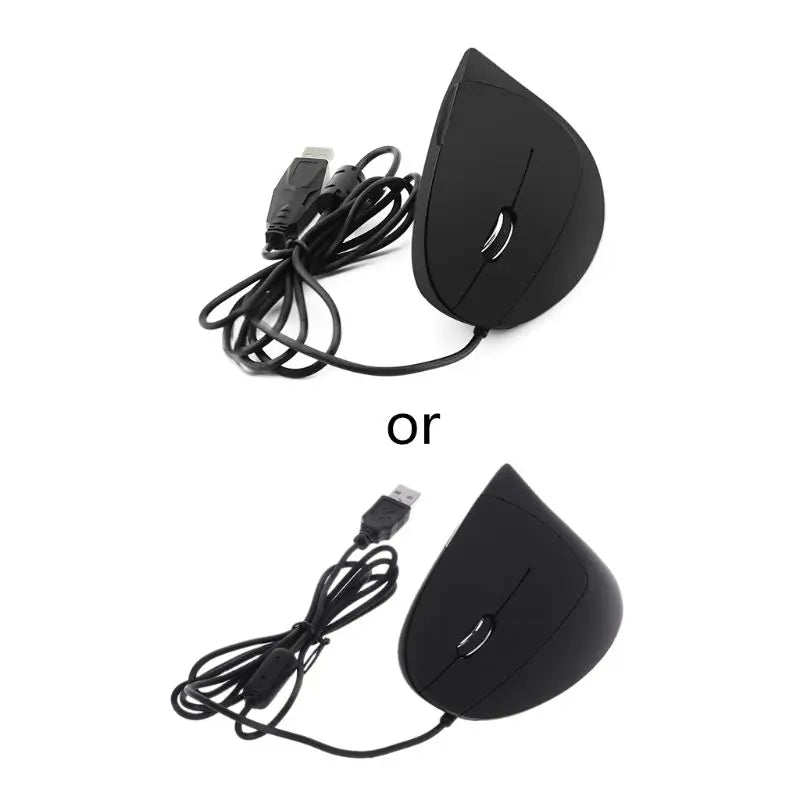 1Pc Wired Right Left Hand Vertical Mouse Ergonomic Gaming Mouse 800 1200 1600 DPI USB Optical Wrist Healthy Mice For PC Computer
