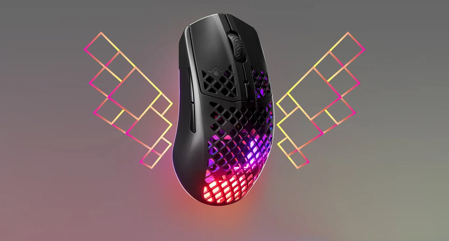 Steelseries Aerox3 Wireless hole mouse Rechargeable 2.4G Bluetooth 5.0 Gaming Mouse For LOL CS