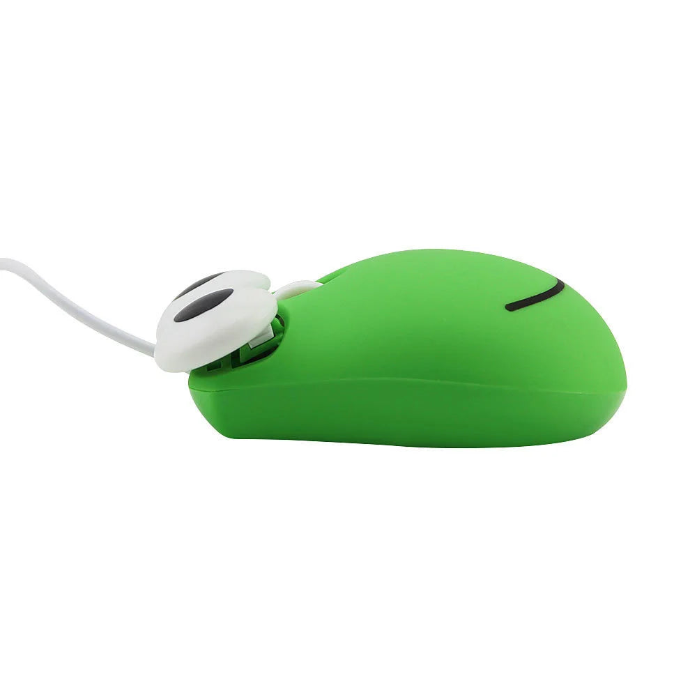 Cute Frog Gaming Mouse Creative USB Wired Mouse PC Gamer 1600Dpi 3D Cartoon Funny Mini Mice for Computer Laptop
