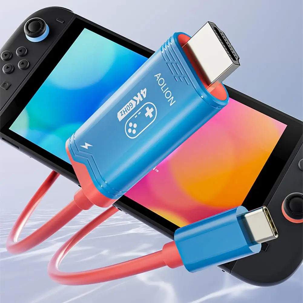 4K60HZ HDMI Cable For Nintendo Switch2 2m Length High-Definition Host Screen Projection Cable Gaming Device Accessory