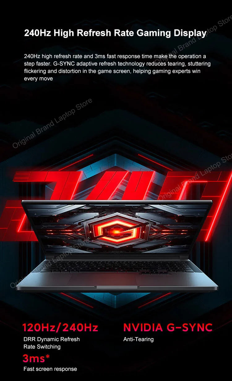 2024 Xiaomi Redmi G Pro Gaming Laptop 16 Inch 2.5K 240Hz E-Sports Screen Netbook i9-14900HX 16GB 1TB RTX4060 Gaming Notebook PC