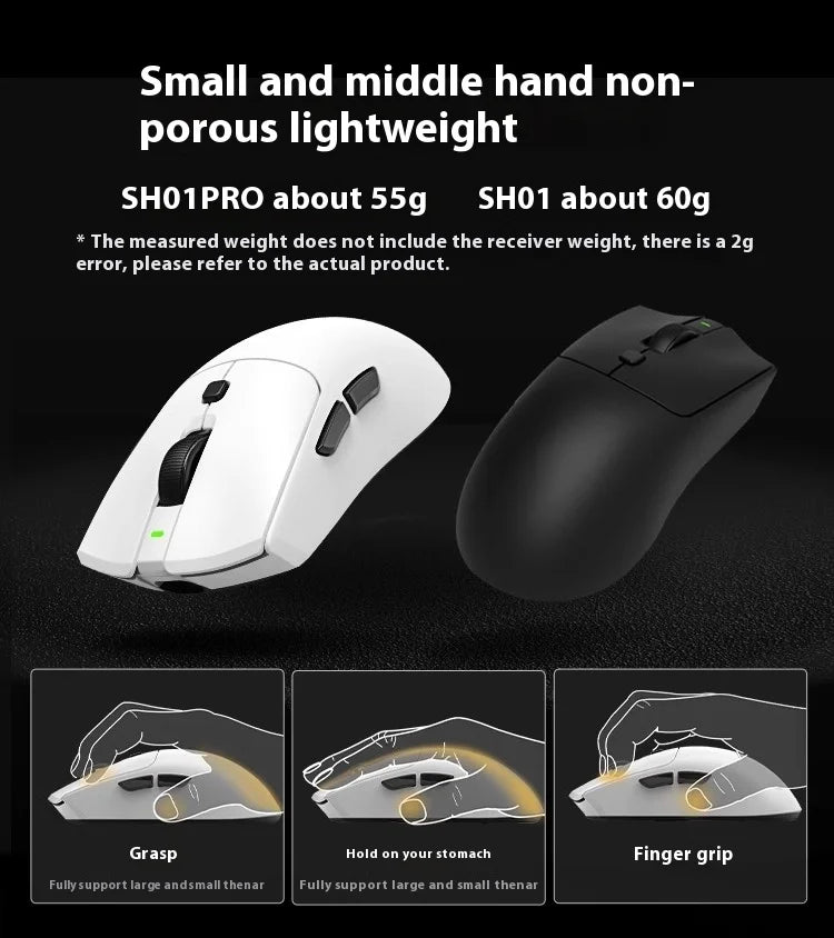 Rawm Sa-Sh01 pro Wireless Gaming Mouse Lightweight Low Delay with Paw3950 Sensor 8K Three Mode for PC Gamers Accessories Gifts