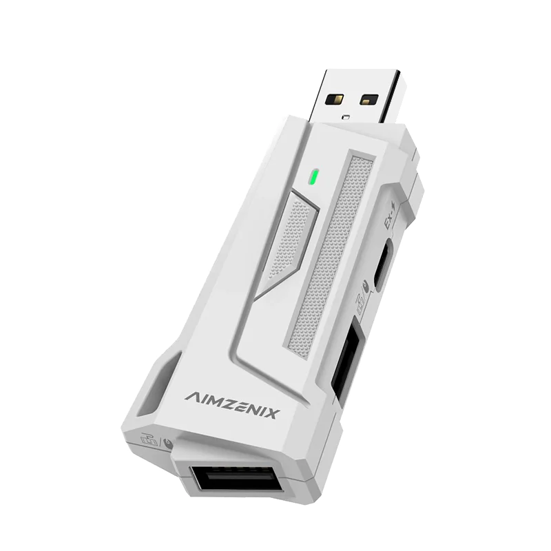 Aimzenix AX200 AX200Pro PC Gaming K&M Converter/Adapter, App Customization, 1000Hz Reporting Rate