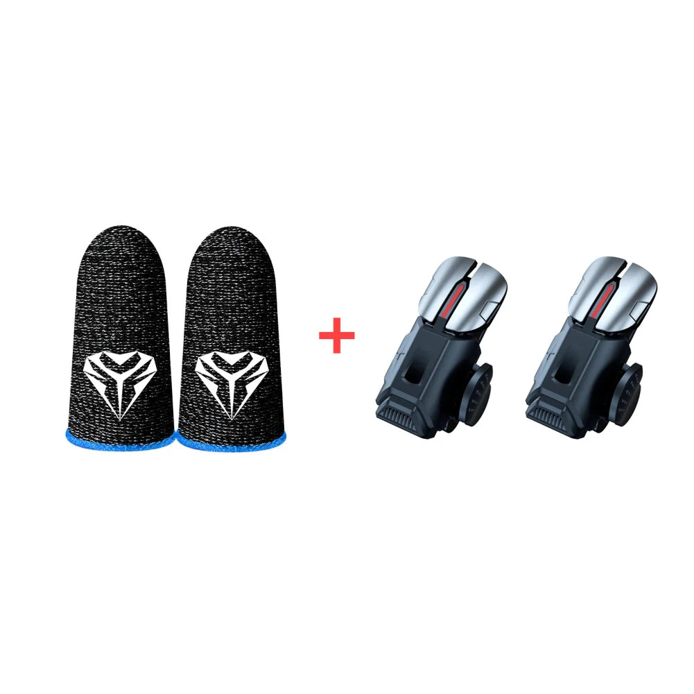 G21 Mobile Phone Game Trigger Gamepad Joystick 6-Finger Aim Shooting L1 R1 Key Button Game Fingertips For PUBG Game Controller