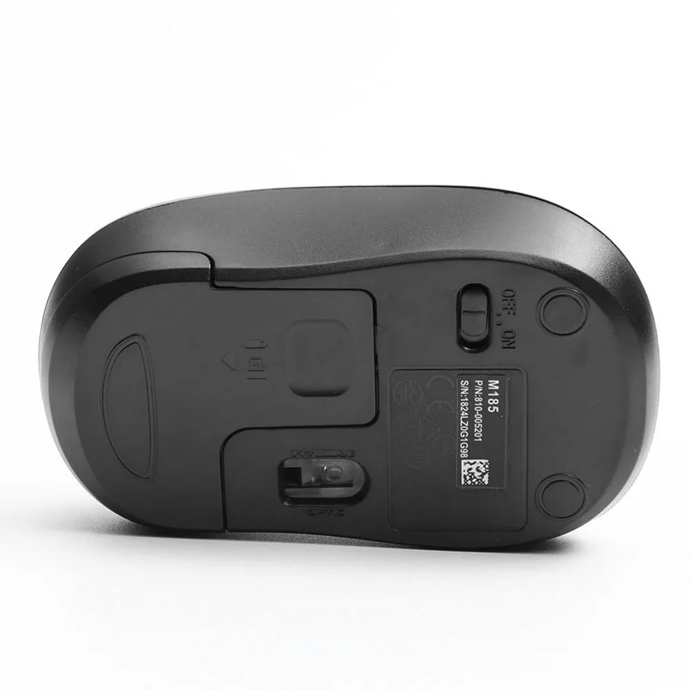 1PCS M185 2.4G USB Wireless Mouse 1000 DPI Optical Computer PC Gaming Mice