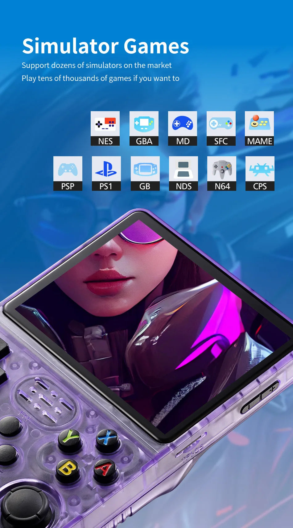 R36S Retro Handheld Console 3.5" IPS 640x480 Double Lever R/L Keys Open Source TF Arkos HD Gaming Classic Game Lovers' Pick