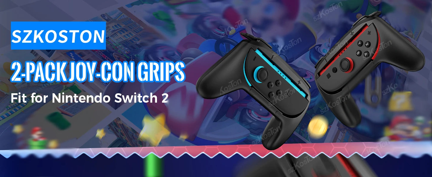 2Pack/Set Ergonomic Handle Adapter for Nintendo Switch 2 Joy-Con Left Right Gamepad for Switch2 Controller Gaming Accessories