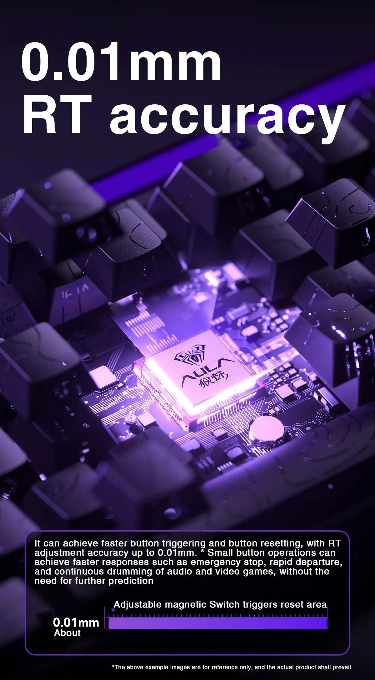 AULA HERO 68HE Magnetic Switch Keyboard RGB Gaming Mechanical Keyboard Rapid Trigger 8K Return Wired Esports Custom Keyboard