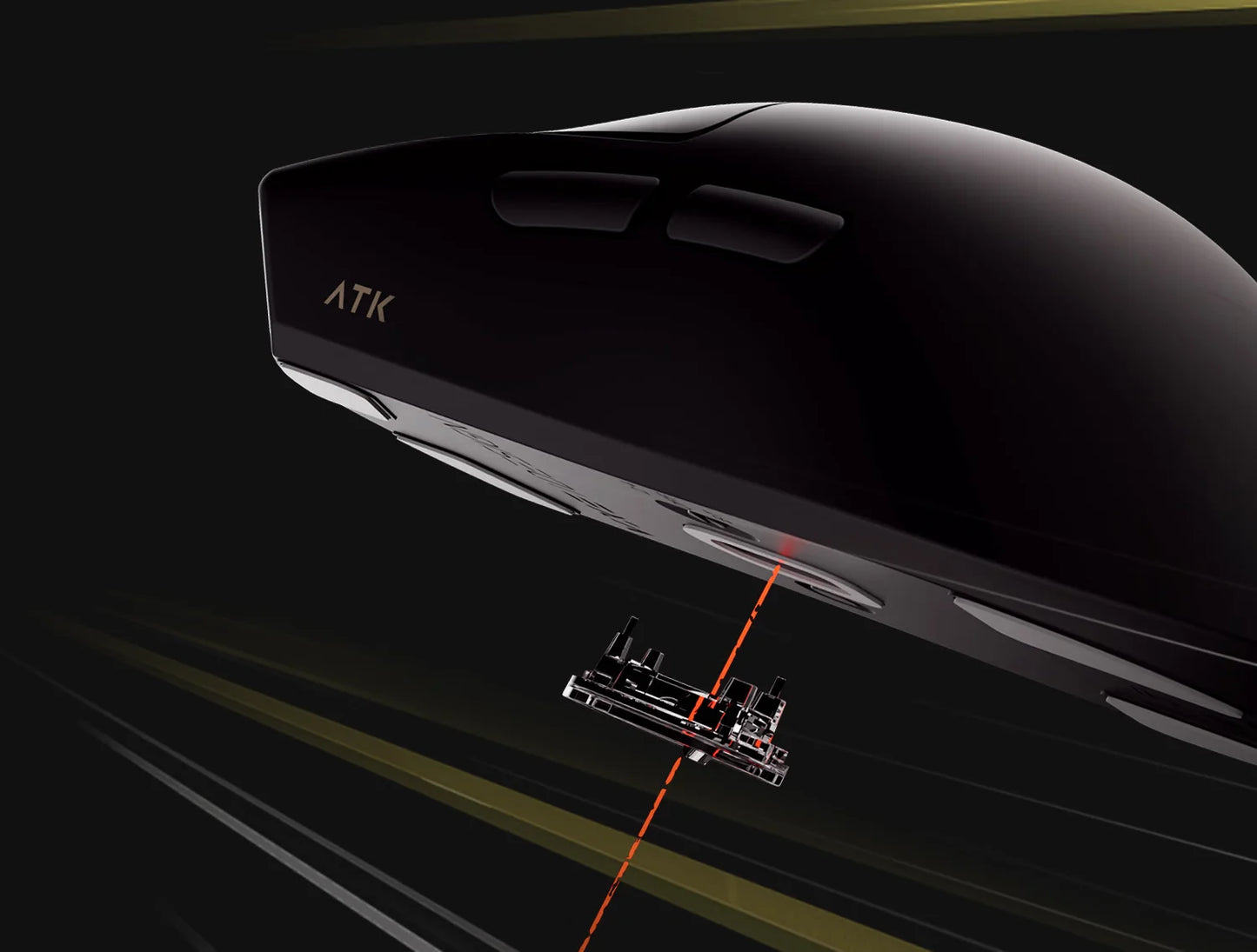 Atk Blazing Sky X1 Wireless Mouse Double 8k Dual Mode Paw3950 Sensor Liekong Lightweight Gaming Mouse Low Latency Smartspeed Pc