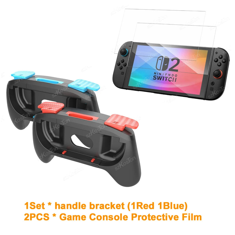 2Pack/Set Ergonomic Handle Adapter for Nintendo Switch 2 Joy-Con Left Right Gamepad for Switch2 Controller Gaming Accessories